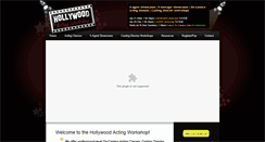 Desktop Screenshot of hollywoodactingworkshop.com